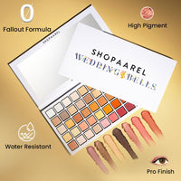 SHOPAAREL Wedding Bell 50 Color Eyeshadow Palette Highly Pigmented Blendable Long Lasting Matte And Shimmer Shade For Party For Women Girls, Multicolor