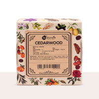 Naturalis Cedar Soap – Organic Handmade Cold-Pressed Soap Infused with Cedarwood Essential Oils – Natural, Luxury Soap for Deep Skin Nourishment, Moisturizing and Refreshing -100g pack of 2.