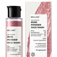 Brillare Rose Face Wash | Anti Ageing Skin | Sandalwood & Coconut Face Wash for Hydration| 30g & Brillare Vitamin C Face Wash| 30g Combo