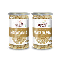 Berries And Nuts Premium Jumbo Macadamia Nut Kernels | 170 Grams | 1 Bottle of 170 Grams