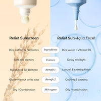 [Beauty of Joseon] Relief Sun Aqua-fresh Rice + B5 Sunscreen SPF 50+ PA++++ (50ml) | Lightweight, No White Cast, Cooling & Hydrating, For All Skin Type