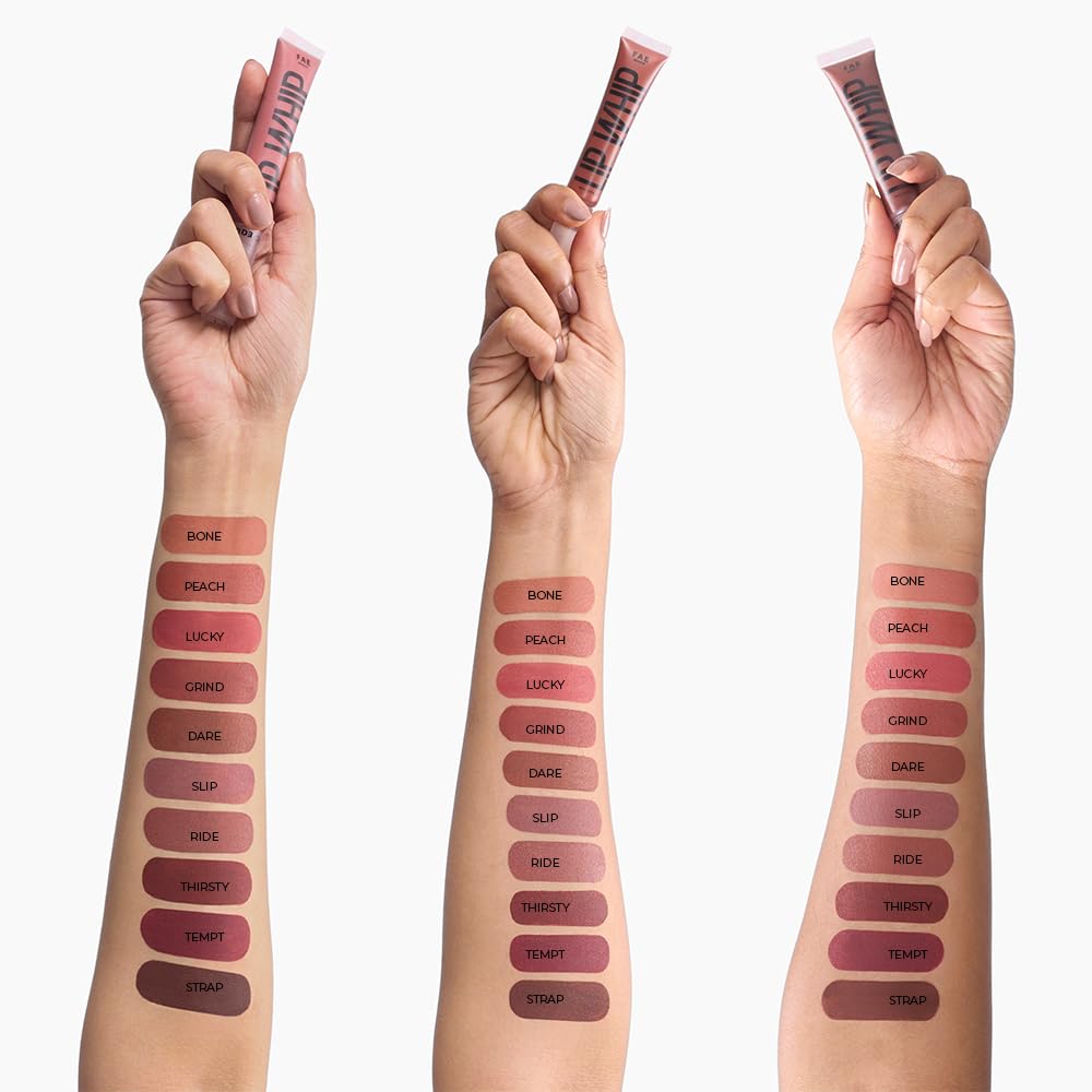 Fae Beauty Lip Whip 12Hr Comfortable Matte Liquid Lipstick (10ml) | Long Wear | Non Drying | Soft Mousse Smudgeproof Formula | Vegan | With Moisture Lock Technology | Enriched with Vitamin E and Cherry Coffee - Thirsty