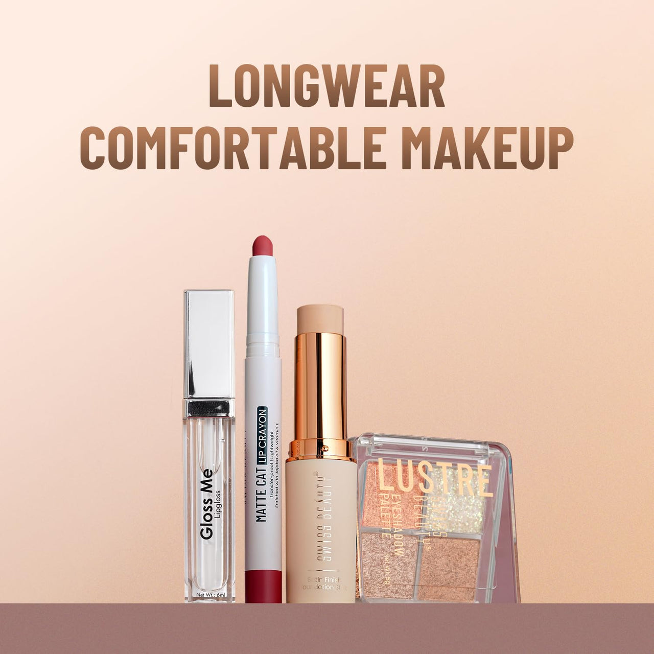 Swiss Beauty Gloss Me Lip Gloss | Lightweight | Glossy Finish | Non-sticky |With Jojoba Oil & Glycerine | 6.7ml
