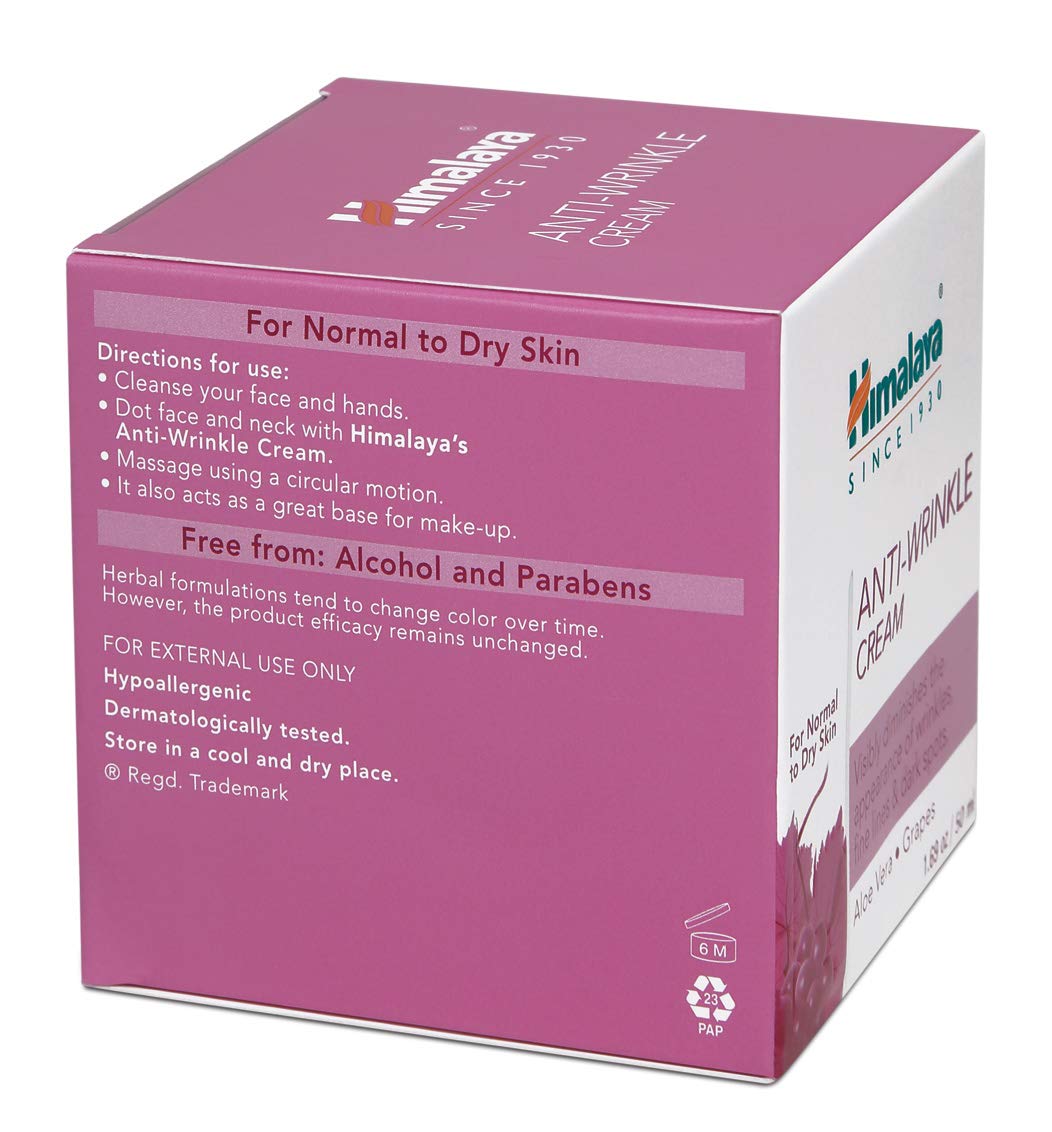 Himalaya Herbals Purifying Neem Foaming Face Wash, 150ml & Herbals Anti-Wrinkle Cream, 50g Combo