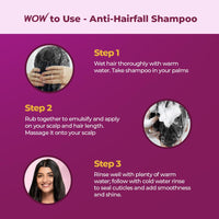 WOW Skin Science Onion & Collagen Anti-Hairfall Shampoo|Reduces Hairfall|Strengthens Roots|Nourishes Scalp|Prevents Breakage|Enhances Hair Thickness and Shine|New & Improved Formulation|500ml