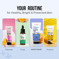 Dr. Sheth's Ceramide & Vitamin C Moisturizing Cream |For Dry to Very Dry Skin | Brightens & Strengthens Skin Barrier | 48hr Deep Hydration | Non Sticky | Biomimetic Ingredients | For Men & Women |100g