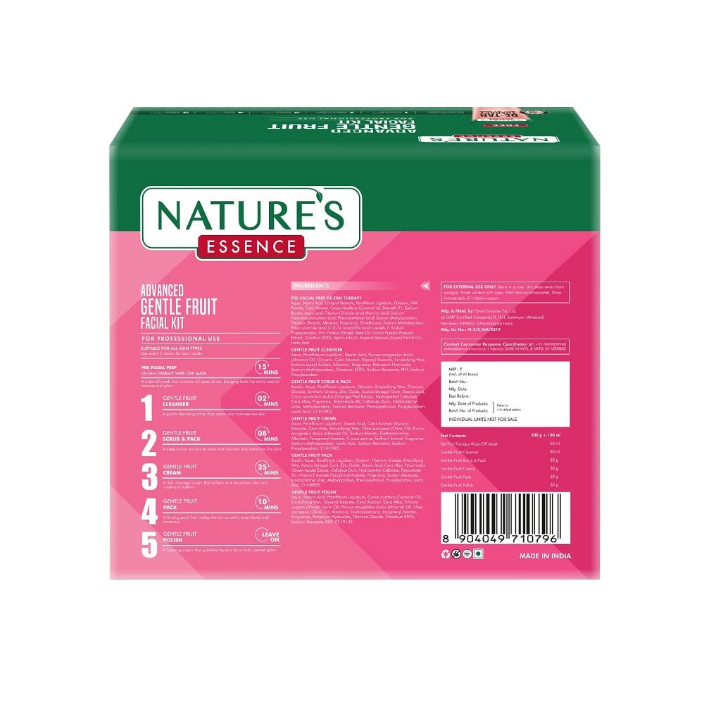 NATURES ESSENCE Advanced Gentle Fruit Facial Kit, 249 Gm.