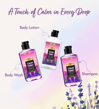 THE LOVE CO. Calm & Soothe Gift Collection Kit | Indulge in Travel Pack Shower Gel, Body Lotion & Shampoo | Ideal Birthday & Special Occasion Hamper - Pack of 3