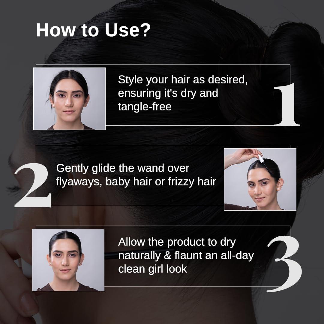 Bare Anatomy Expert Sleek Hair Finishing Stick|100% Alcohol & Silicon Free Formula|Baby Hair,Frizzy Hair & Flyaway Fixer|Non-Sticky & Non-Crunchy|Natural Sleek Finish With No Residue|10Ml,Gel
