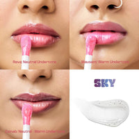 Tint Cosmetics 5ml Color Changing pH Glossy Sky Lip Stain For Girls & Women, Non Sticky, Smudge Proof, Transfer Proof, Long Lasting & Hydrating, Keep Lips Moisturized & Vibrant, Suitable For All Skin Tone