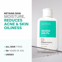 DERMATOUCH Salicylic Acid 2% Face Wash | For Acne & Oil Control | Suitable to All Skin Types | For both Men & Women | 100ML
