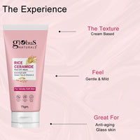 Globus Naturals Globus Natural Rice Ceramide Peel Off Mask, Enriched With Green Tea & Vitamin E, For Glass Skin, 75Gm