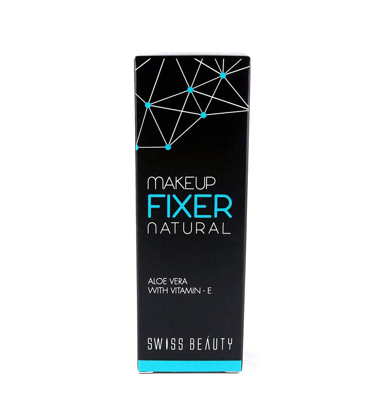 SWISS BEAUTY Fixer Natural Aloe Vera with Vitamin-E Face MakeUp, White, 50ml and Professional Liquid Concealer, Warm Sand, 5.6g