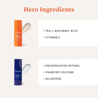 Foxtale Day & Night Serum Kit | 15% Vitamin C Face Serum + 0.15% Retinol Anti-Ageing Night Cream | Get radiant, bright skin & reduce fine lines & wrinkles | For men & women both