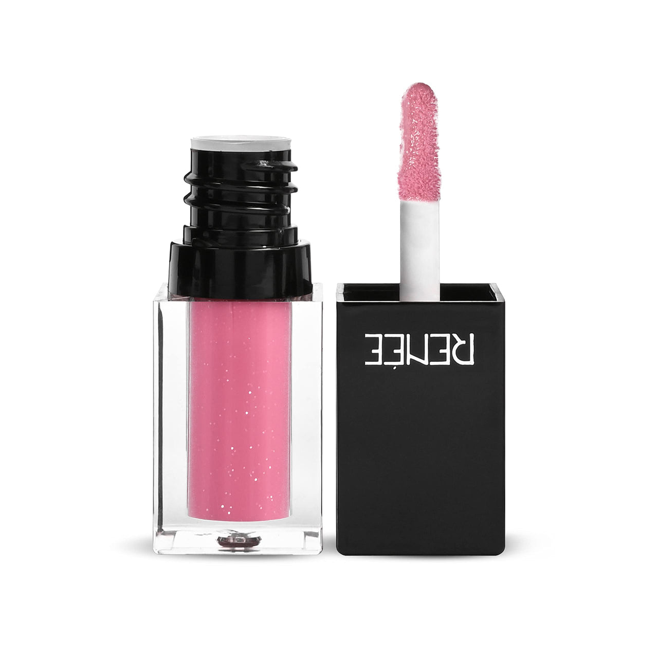 RENEE See Me Shine Lip Gloss, Glossy Finish for All Skin Tone, Enriched with Jojoba Oil, Non Sticky, Hydrating, Easy Glide Formula, Pink Pow-Wow 2.5ml & See Me Shine Lip Gloss (It's Blood Red)