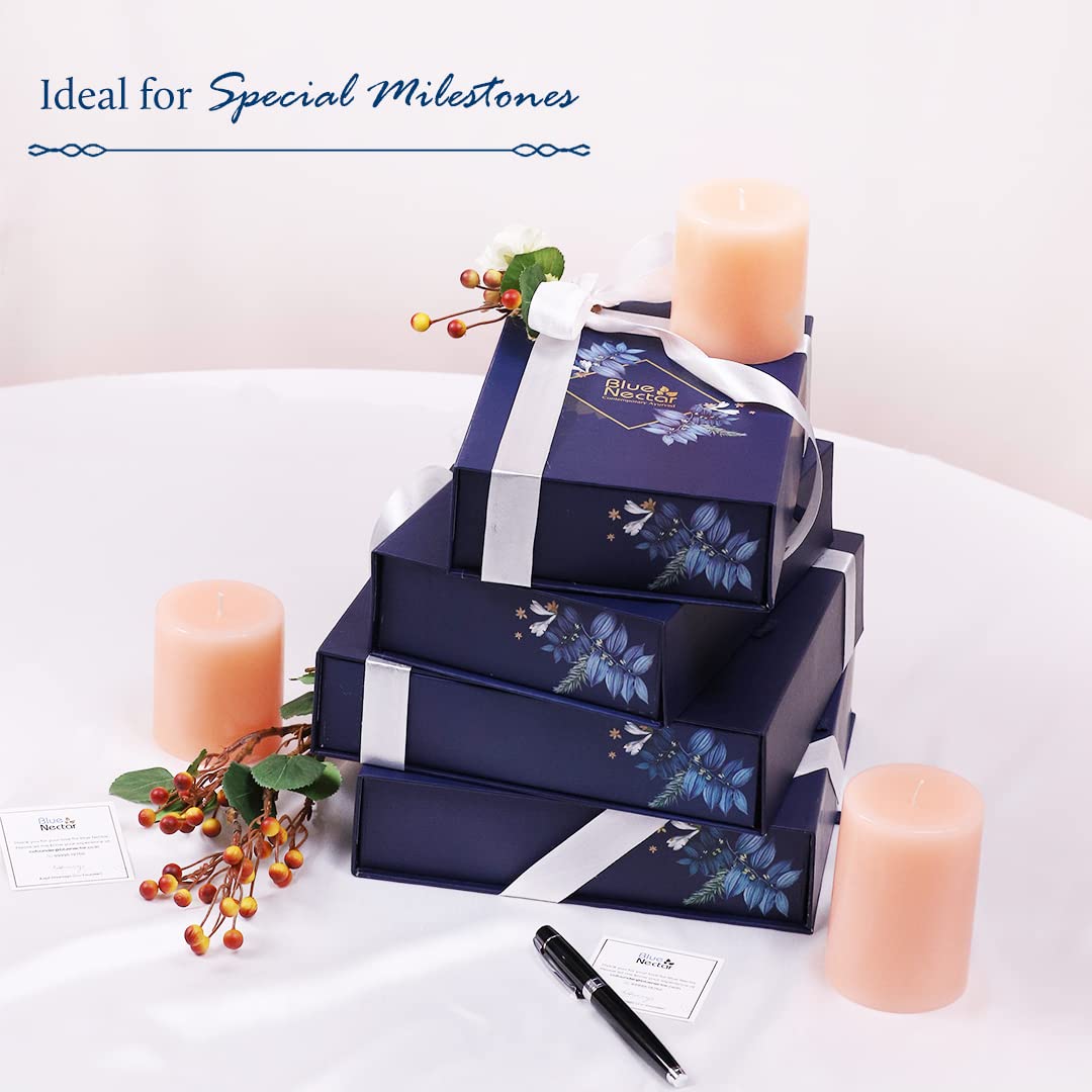 Blue Nectar Beauty Gift Box for Women & Men | Premium Skin & Hair Care Combo of Hair Oil, Shampoo, Face Wash, Body Wash, Face Scrub & Body Lotion | Gift for Birthday & Anniversary | Pack of 6