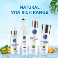The Moms Co. Natural Vita Rich Face Wash | All Skin Types | With Vitamins C, B3 & B5, Neem Extract and Witch Hazel 25 ML