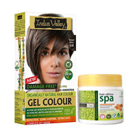 INDUS VALLEY Hair Color Trial Pack | Medium Brown With Hair Ultima Spa (175 ml)