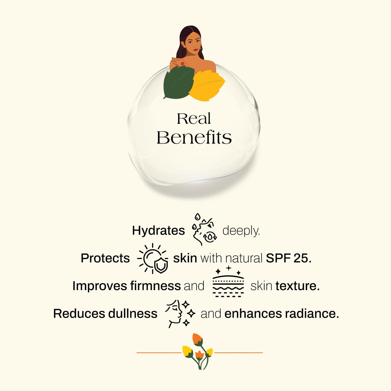 Ashpveda Day Cream with Natural SPF 25, UVA/UVB, PA+++ Sun Protection (30 gm), Ayurvedic Ultra Hydration Radiance Cream with Broad Spectrum Sun protection | Natural Face Cream for Pigmentation, Silky Soft & Brightening Skin