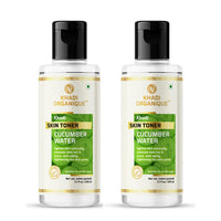 Khadi Organique Cucumber Water Skin Toner For Skin Brightening & Lightens skin (Pack of 2) 420 ml