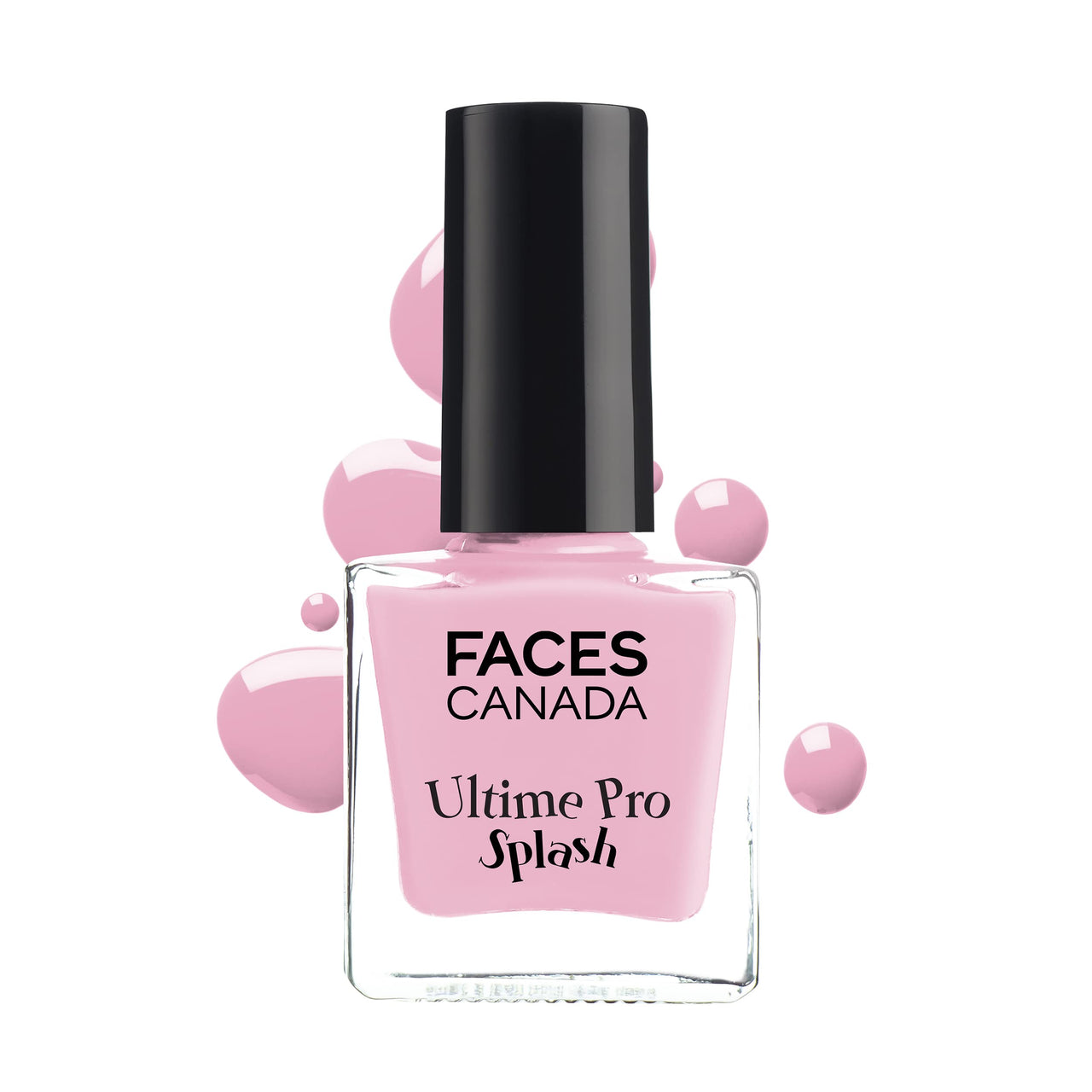 Facescanada Magnet Liquid Eyes Kajal, Waterproof, 24Hrs Long Stay, Smudgeproof, Almond Oil & Vit E Enriched, One Stroke Smooth Glide, Black 0.35G & Faces Splash Glossy Nail Enamel, Viola 41, 8 Ml