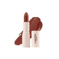 Carlton London Creamy Matte Stardust Bullet Long Stay Lipstick |Enriched with Vitamin E, Castor oil | Intense Colour, Moisturised Lips, Smooth & Light |Upto 8 hrs- 4Gm. (Beach Buff)