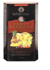 URBANMAC Fruit Vinegar Gel Hair Color Natural Hair Color Dye for Black Hair Dye(100ml x 2) - Black (BLACK, 500)