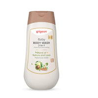Pigeon 2-in-1 Baby Body Wash For Cleansing & Nourishing, Enriched With Avocado Oil & Marshmallow Extract, Parabens Frew, SLS & SLES Free - 200 ml