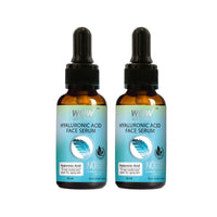 WOW Skin Science Hyaluronic Acid Moisturising Face Serum - Soothing & Repairing Dry and Aging Skin - For All Skin Types - No Parabens, Silicones & Mineral Oil- 30ml | Pack of 2
