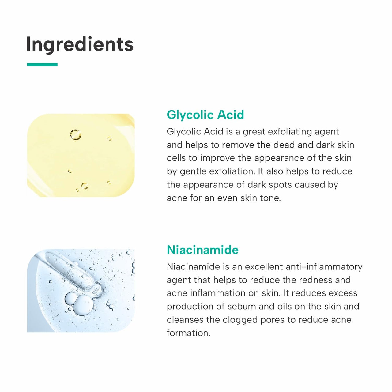 DERMATOUCH Glycolic 6% w/w Niacinamide 4% w/w Cream |For Anti-acne and Blemishes | For All Skin Types | For Both Men & Women | 30G