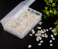 Natural Chip Stone Beads Alabaster 5-8mm About 400 Pieces Irregular Gemstones Healing Crystal Loose Rocks Bead Hole Drilled DIY for Bracelet Jewelry Making Crafting (5-8mm, Alabaster)