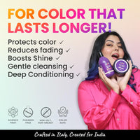 2.Oh! Italian Post Color Combo with Color Protect Complex | Colour Protect Shampoo + Hair Mask for Coloured Hair | Daily Use Shampoo and Mask with pH 4.5 | Ideal for Color Treated Hair | Women and Men