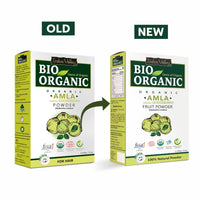 INDUS VALLEY Bio Organic 100% Natural Amla Indian Gooseberry Fruit Powder for Hair Growth, Skin, Drinking and Eating - 100g