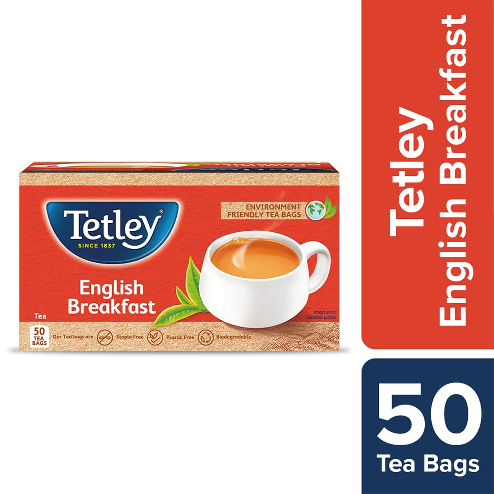 Tetley | English Breakfast Tea | Black Tea |50 Tea Bags