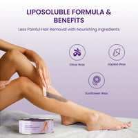 Urban Yog Body & Bikini Stripless Brazilian Wax (190g) + Liposoluble Facial Wax Strips (20 Strips + 4 Post-Wax Wipes) Combo | Gentle Hair Removal for Body & Face | Enriched with Natural Waxes & Shea Butter