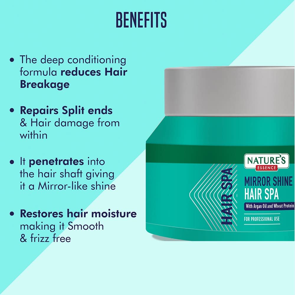 NATURES ESSENCE Nature's Essence Mirror Shine Hair Spa, 500Gm