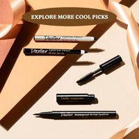 Dazller College Makeup Essentials 4 - Eyes on Point|Kajal|Mascara|Eyeliner|Eyebrow|Water-Resistant|Smudge-proof|Starter Makeup Kit for Women|7.45g