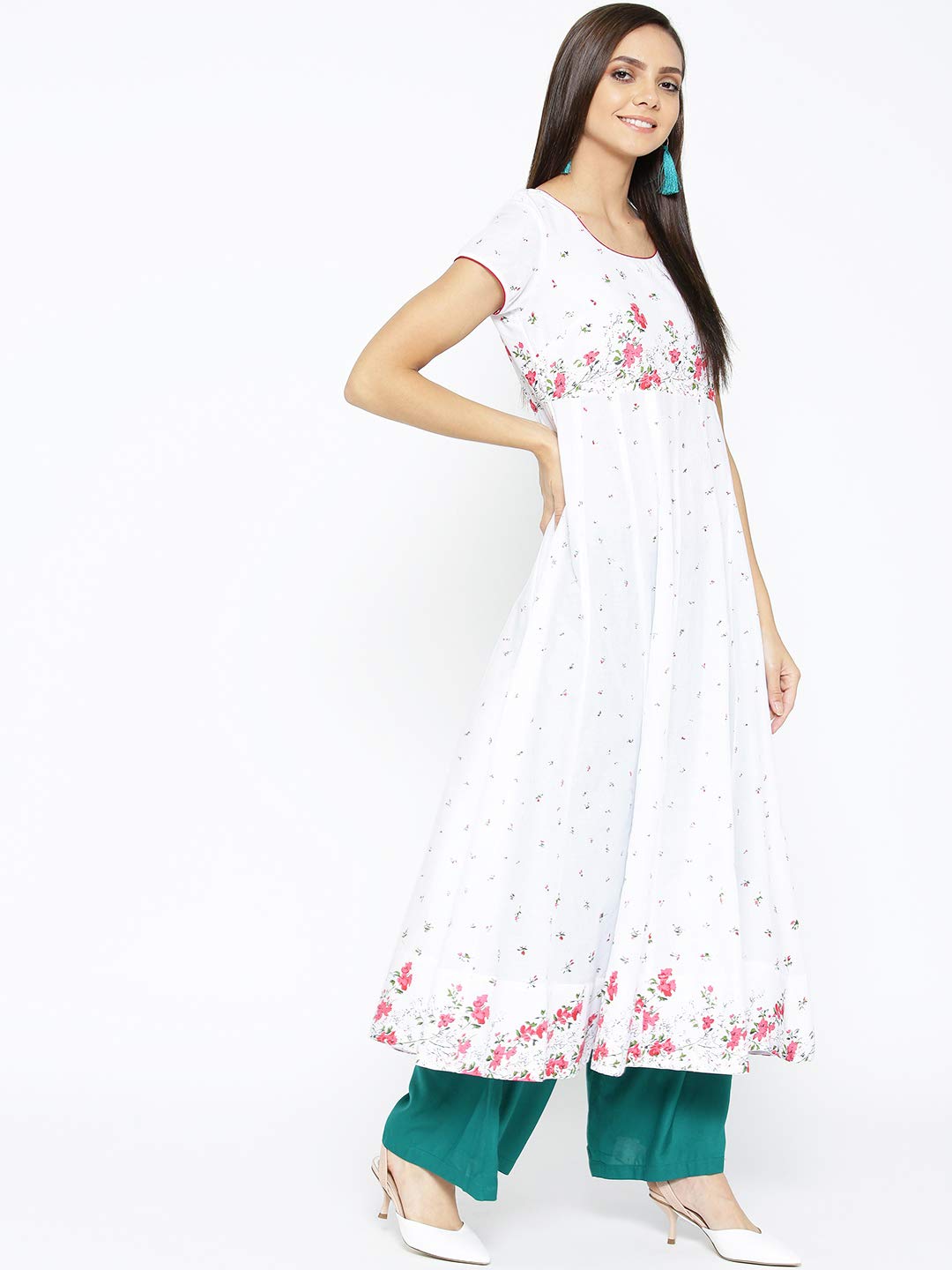 Poshak Hub Women's  Cotton Anarkali Kurta