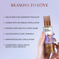 Just Herbs Rosemary Hair Growth Oil Promotes Hair Growth and Reduces Hairfall & Dandruff 100 ml