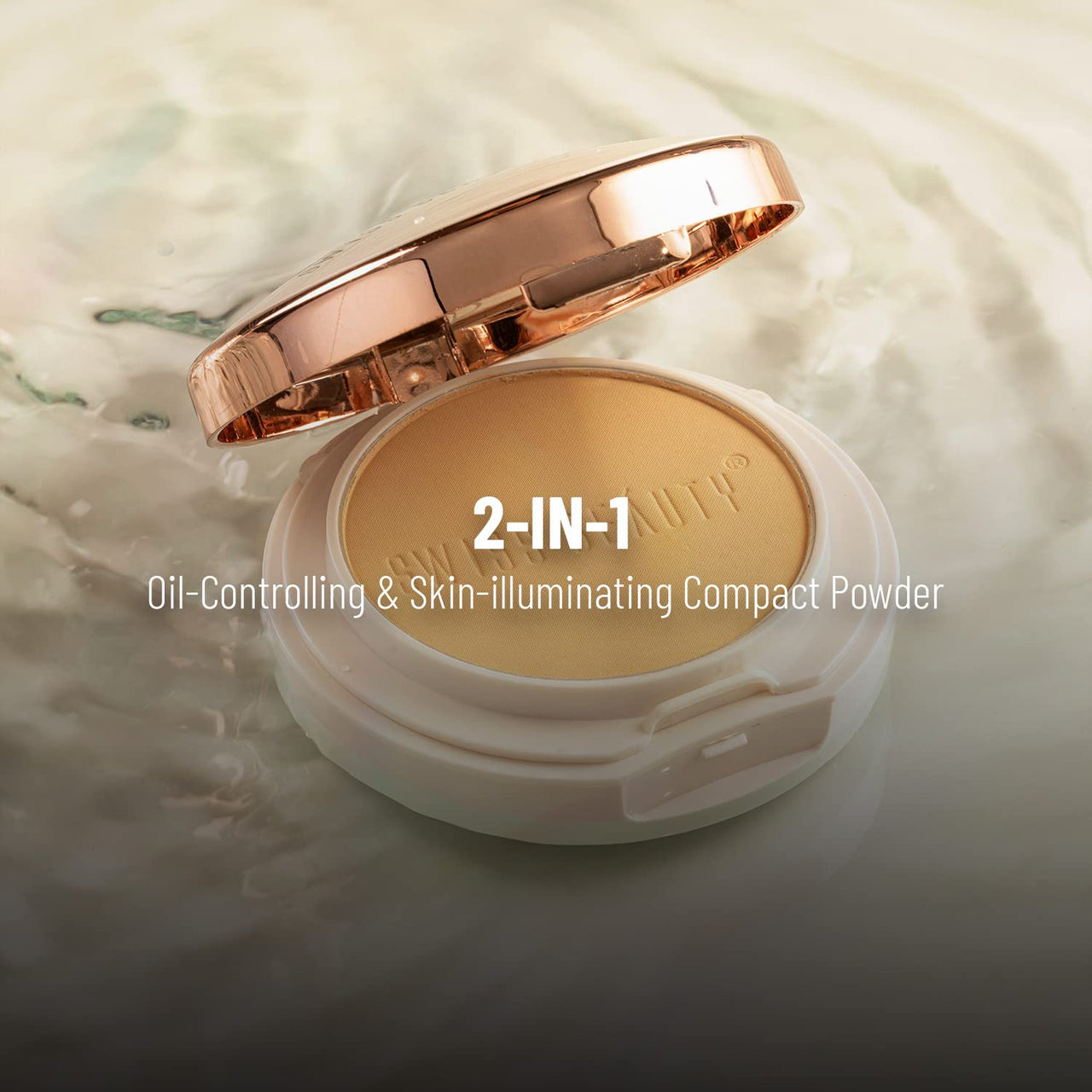 Swiss Beauty Oil Control Compact Powder | Lightweight Compact Powder for Matte Flawless Finish | Face Makeup, Shade - Skin-Beige, 20 gm |