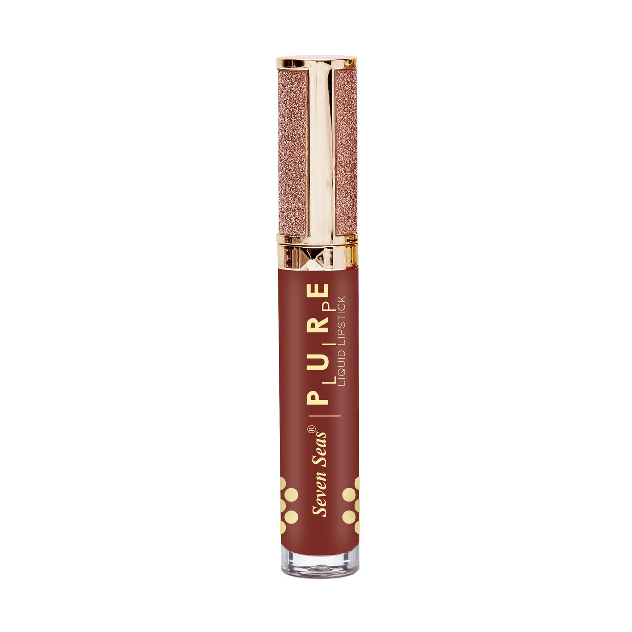 Seven Seas Pure Liquid Lipstick, Matte Finish, Purple (Monza 1, 7ml)