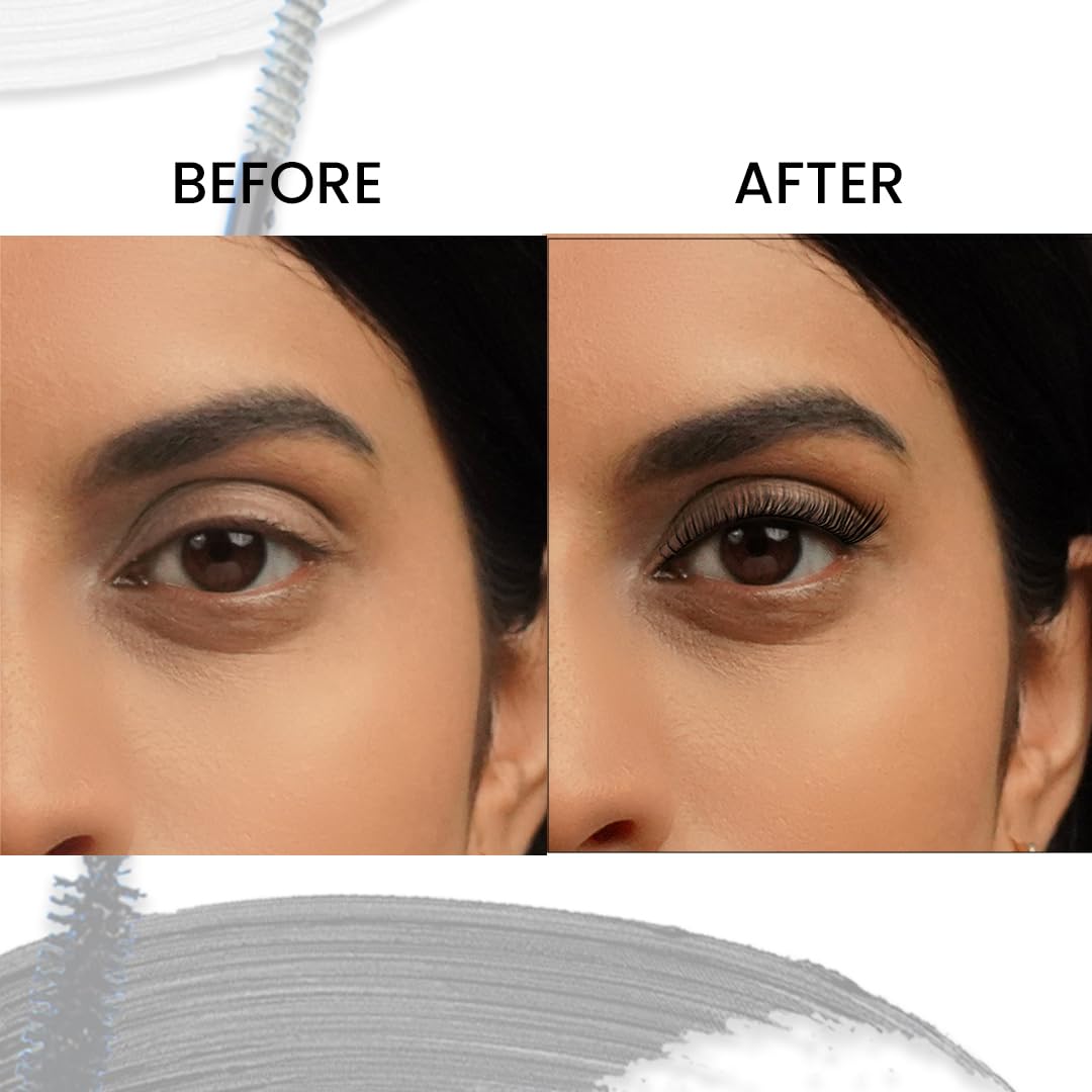 Charmacy Milano True or False Mascara 8G Intense (Black) - 8 g, Volumizing, Lengthening, Buildable Mascara, Clump Free, Vegan, Cruelty-Free, Non -Toxin…