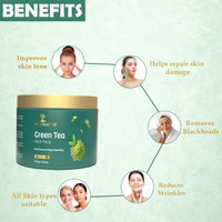 Veda Harvest Rosemary Essential Oil and Green tea face pack | Hydrates skin, Anti acne, Deep pore cleansing