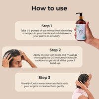 Fix My Curls Cleansing Shampoo for Curly Hair & Wavy Hair| Enriched with Apple Cider Vinegar, Tea Tree & Rosemary Oil| Anti-Frizz, Anti-Itch | pH Balanced, Paraben-Free, Silicone-Free & Sulfate-Free 250ml