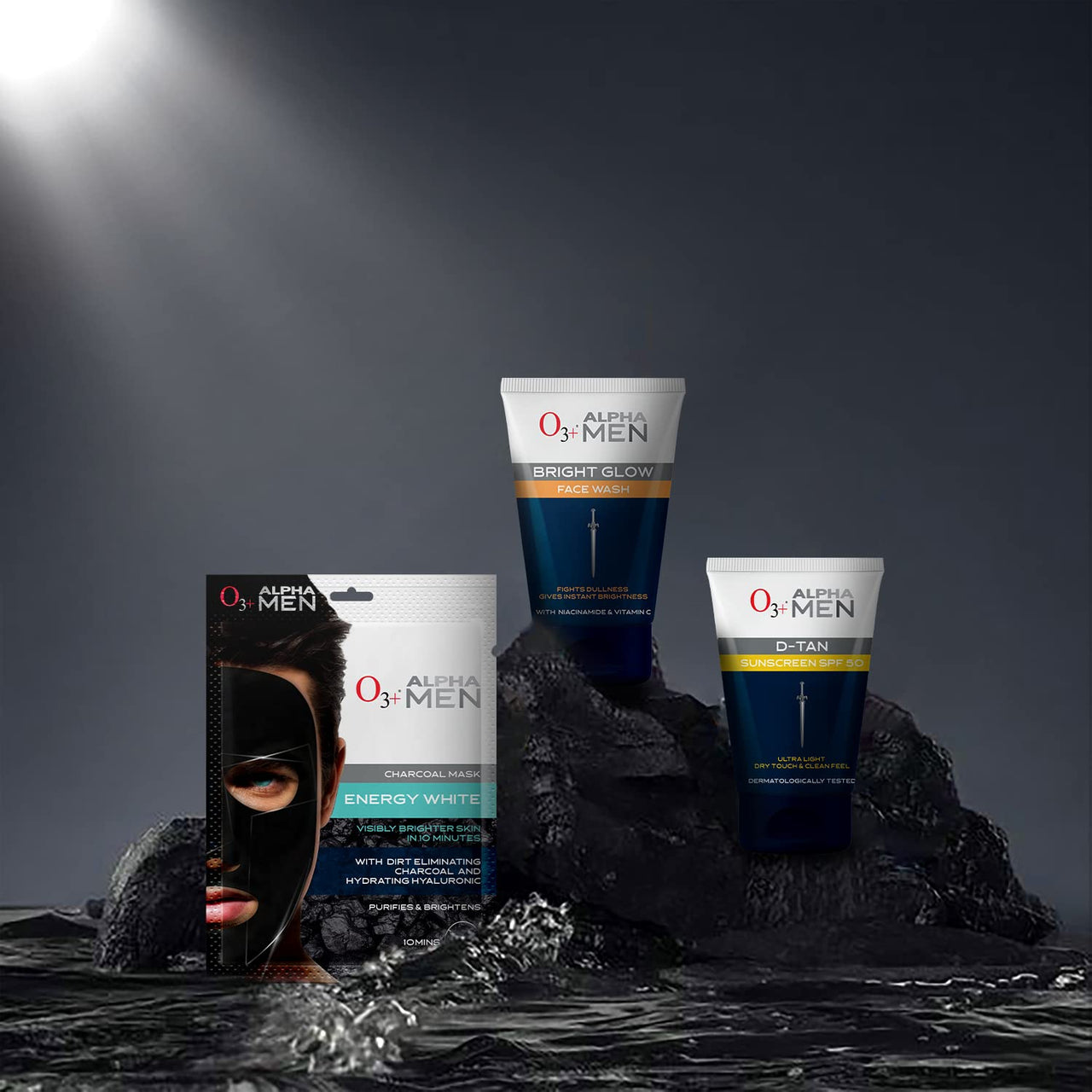 O3+ ALPHA MEN Bright Glow Face Wash 100g