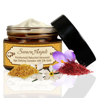 Herbs & Greens Kumkumadi Gold Bakuchiol (Natural Retinol) Advanced Age-Defying Complex with 24k Gold, Ceramides, Peptides & Pearl Ext | Youthful Radiance Cream | Strengthen's Skin Barrier | For Fine Lines & Wrinkles | All Skin Types | Day & Night Ayurvedi