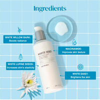 The Face Shop White Seed Brightening Face Toner with Niacinamide & Vitamin B | For Dark Spots, Dullness & Acne Scars| Suitable for Normal, Oily, Dry, Combination Skin | Sulphate & Paraben Free, 145ml