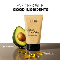 FLiCKA Blend and Shine Liquid Foundation for Face Makeup 30ml | Medium to High Coverage | Vitamin E, Avocado Oil & SPF | Moisturizing, Lightweight, Waterproof | All Skin Types | 02 Beige