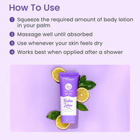 Earth Rhythm Lemon Balm Butter Body Lotion SPF 50 PA+++ | Soothes Skin & UVA & UVB Sun Protection | Body Lotion for winter| for All Skin Type | Men & Women – 200ml