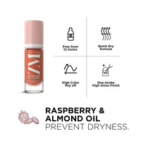 ZM Zayn & Myza Breathable Nail Enamel Pack Of 3-Mauve Cheesecake, Almond Latte & Apricot Mousse | Smooth Application | Quick-Drying I Longlasting I Water Permeable | Glossy Finish | 100% Vegan,(6 Ml )